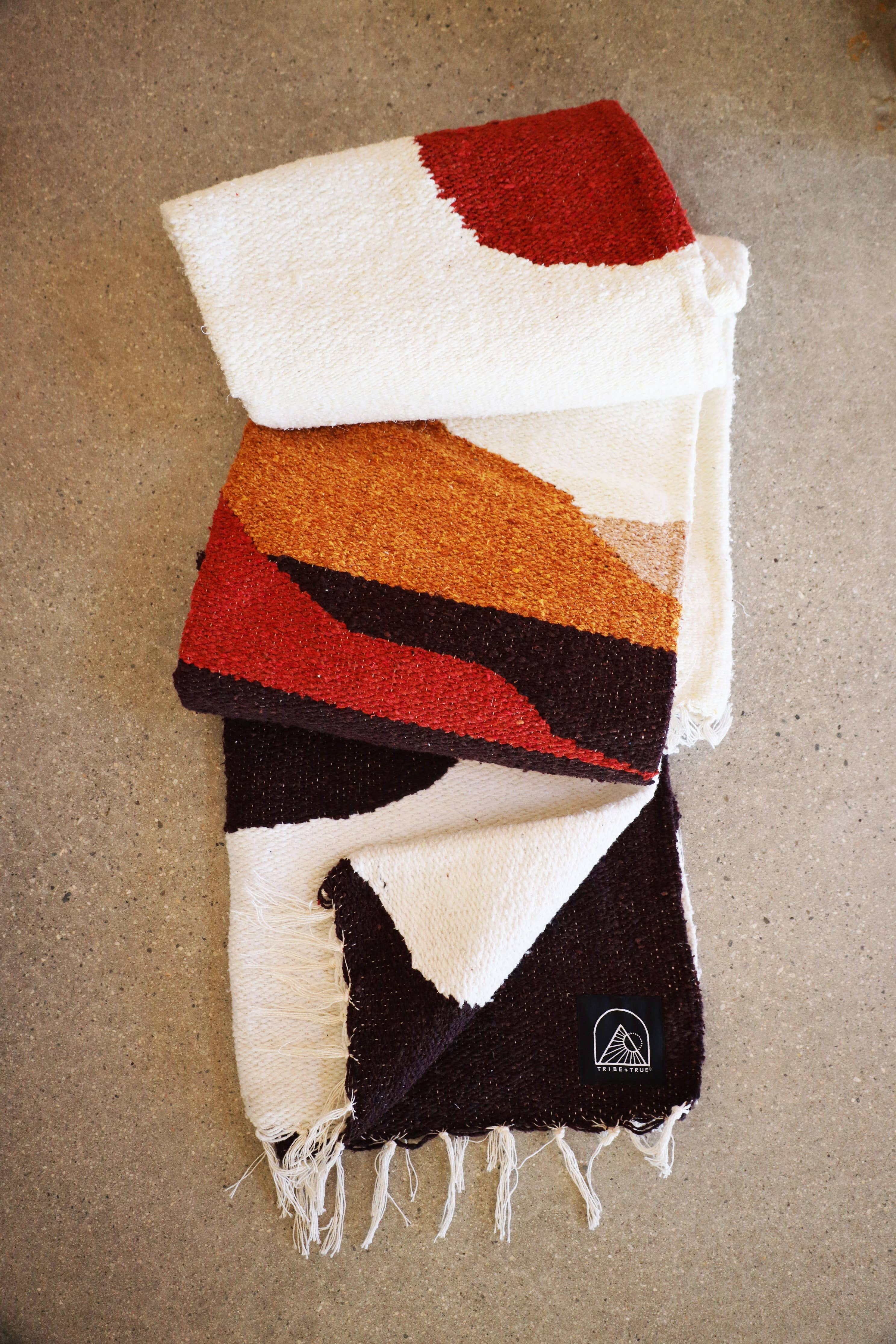 Plaid tissé main Le chemin de la rivière - Conceptstore Royan