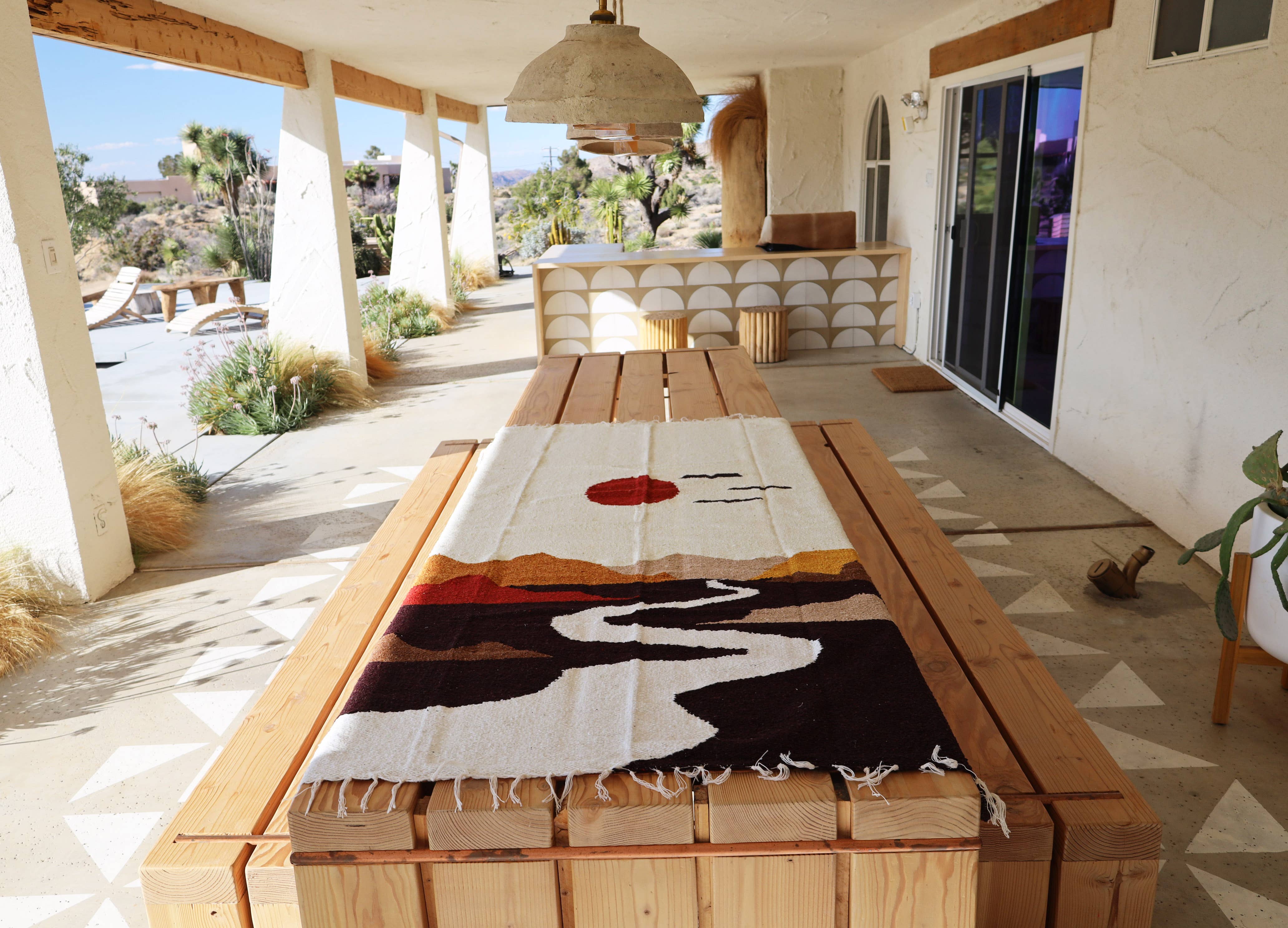 Plaid tissé main Le chemin de la rivière - Conceptstore Royan