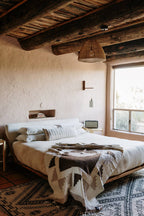 Plaid tissé main Jour et Nuit - Conceptstore Royan