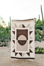 Plaid tissé main Jour et Nuit - Conceptstore Royan