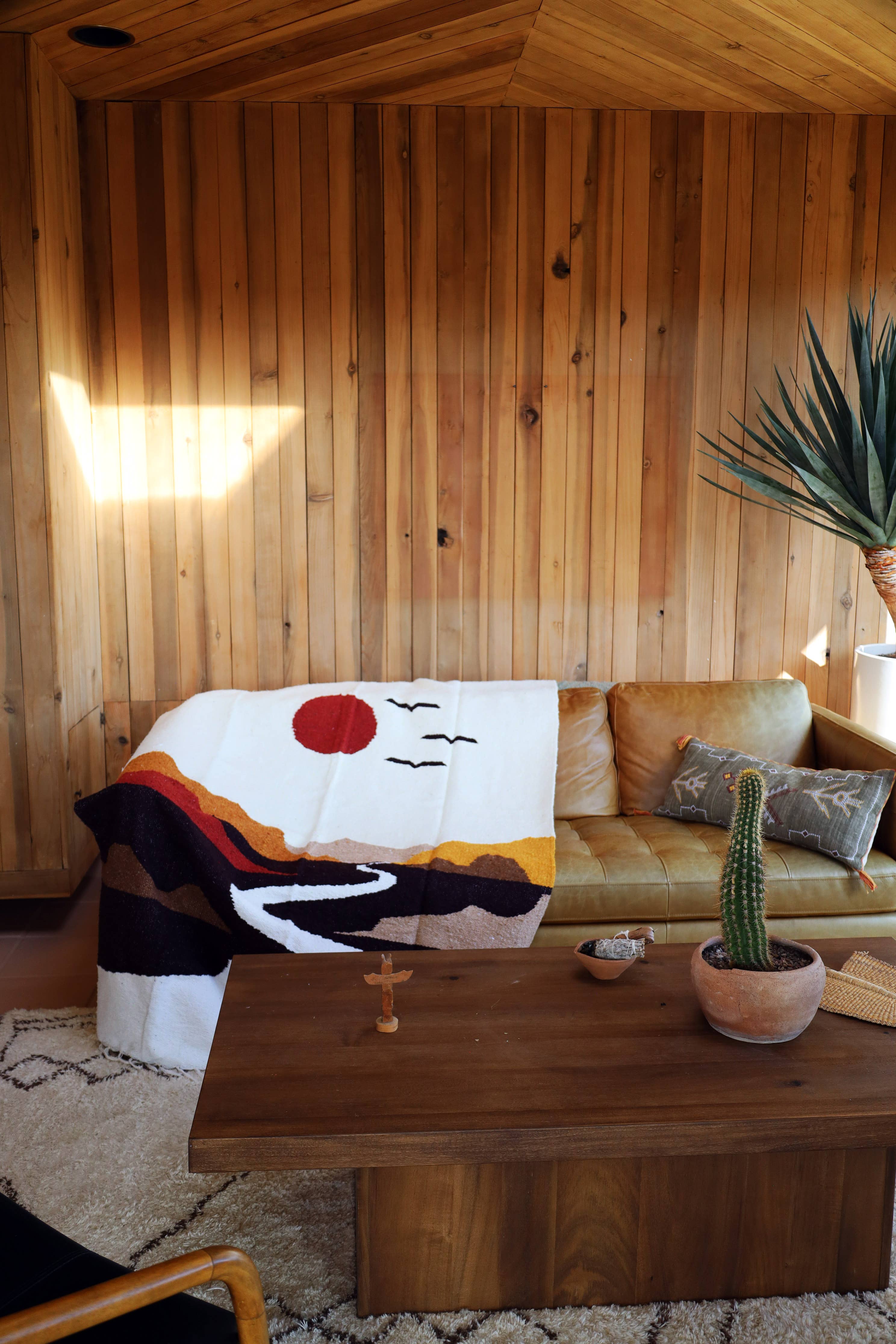 Plaid tissé main Le chemin de la rivière - Conceptstore Royan