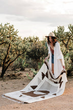 Plaid tissé main Jour et Nuit - Conceptstore Royan