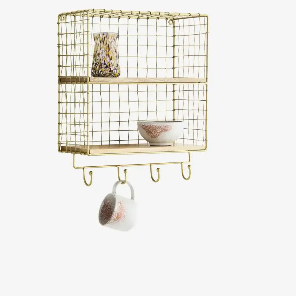 Etagère en métal doré Mobilier Madam Stoltz Seea Concept Store Royan