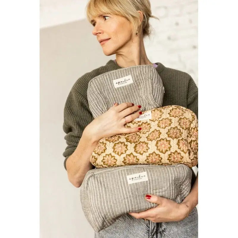 Grande trousse Gayane Khadi kaki Apaches Collections Seea Concept Store Royan