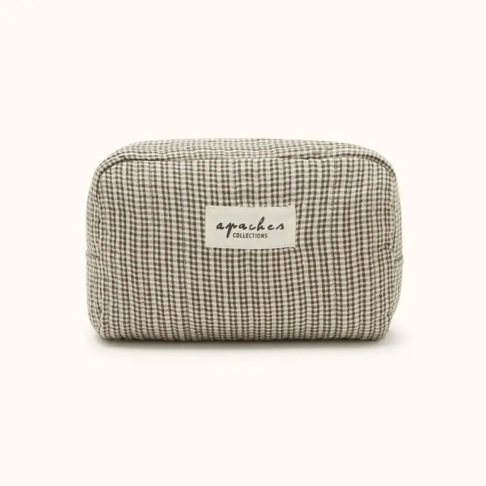 Petite trousse Gaya Khadi kaki Apaches Collections Seea Concept Store Royan