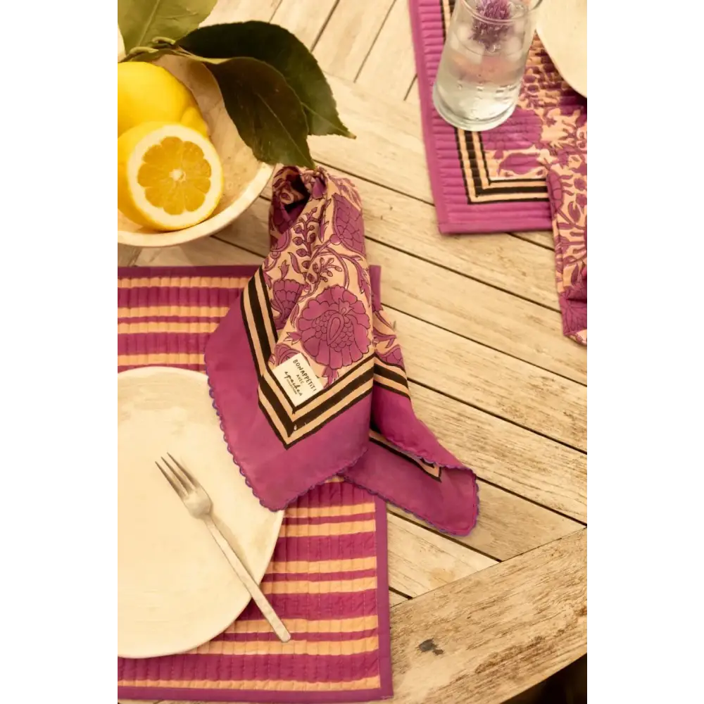 Serviette de table Biriani Pallavi Arts de la table Apaches Collections Seea Concept Store Royan