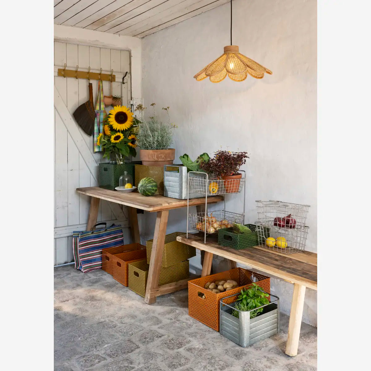 Panier métal empilable Madam Stoltz