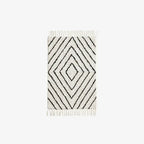 Tapis rectangle Noir et Blanc Madam Stoltz Seea Concept Store Royan